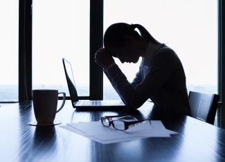 Women on a Computer Looking Upset